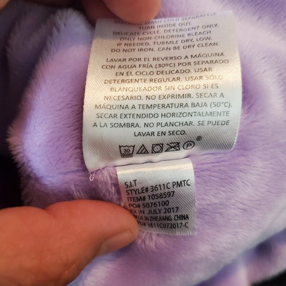 American widgeon Kid's Faux fur purple coat size 5 - Picture 8 of 8